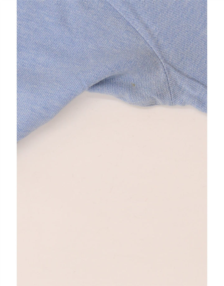 Camisa polo masculina Kappa algodão azul médio