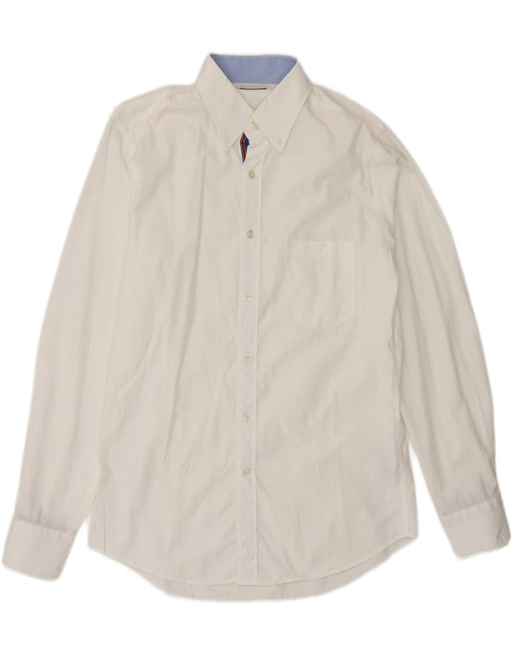 Camisa masculina Paul & Shark de algodão branco médio