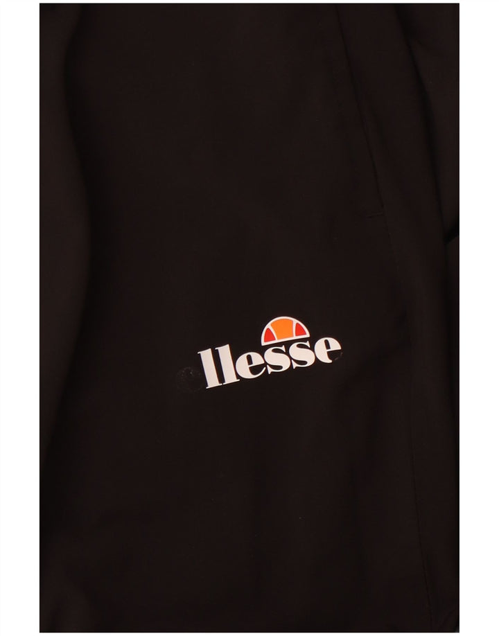 Calça de treino feminina ELLESSE Joggers Reino Unido 12 algodão preto médio