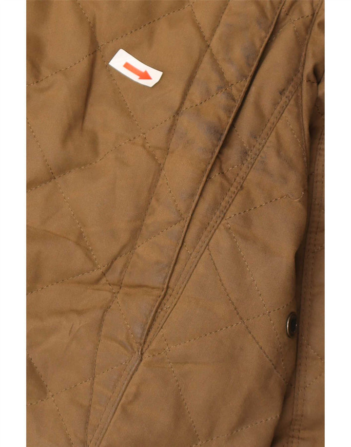 Jaqueta utilitária masculina Massimo Dutti Reino Unido 40 grande marrom nylon