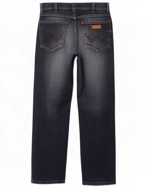 Wrangler Mens Roxboro Bootcut Jeans W30 L32 Azul Marinho Algodão