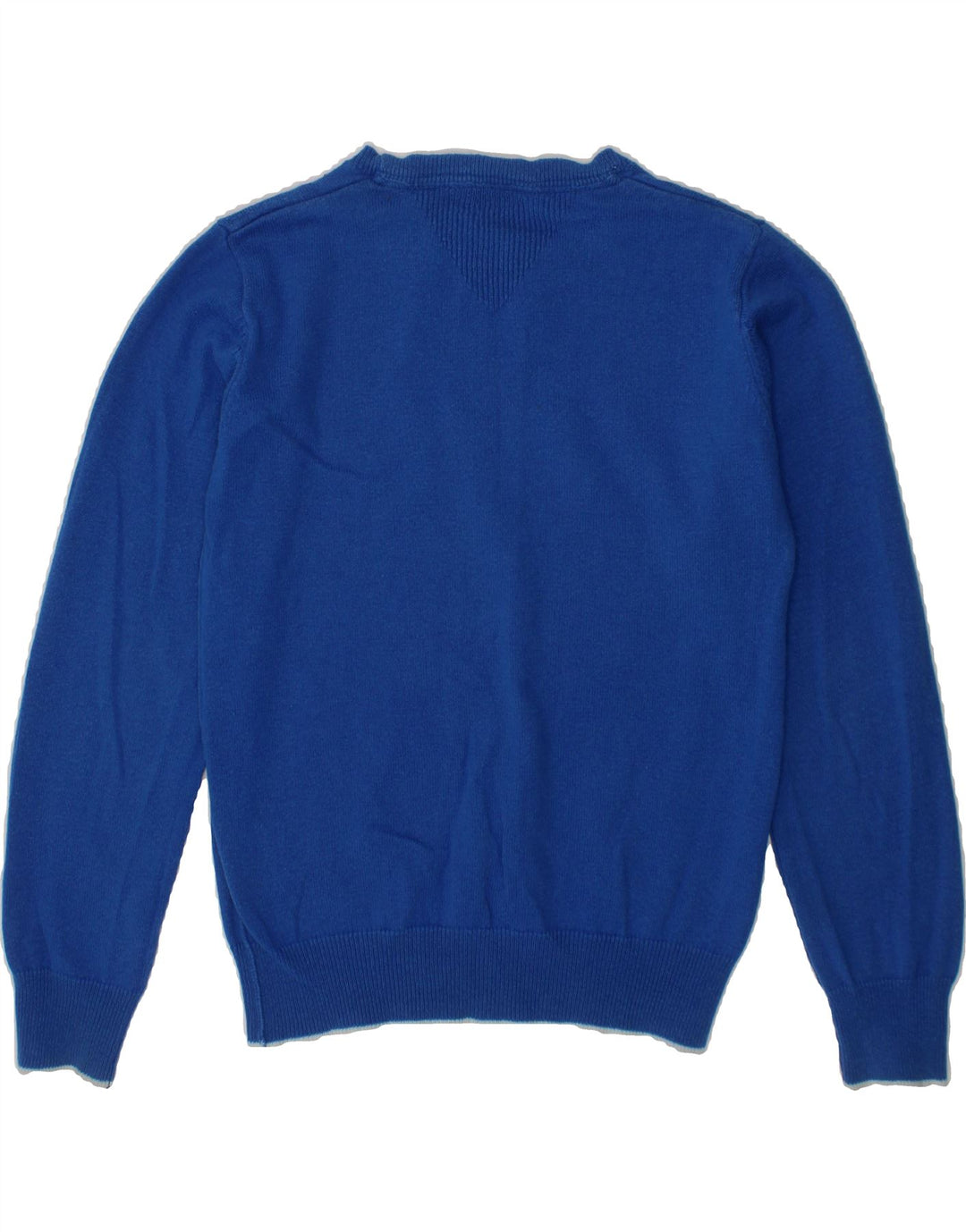 GUESS Boys Graphic Crew Neck Jumper Sweater 7-8 Years Blue Cotton Vintage Guess and Second-Hand Guess from Messina Hembry 