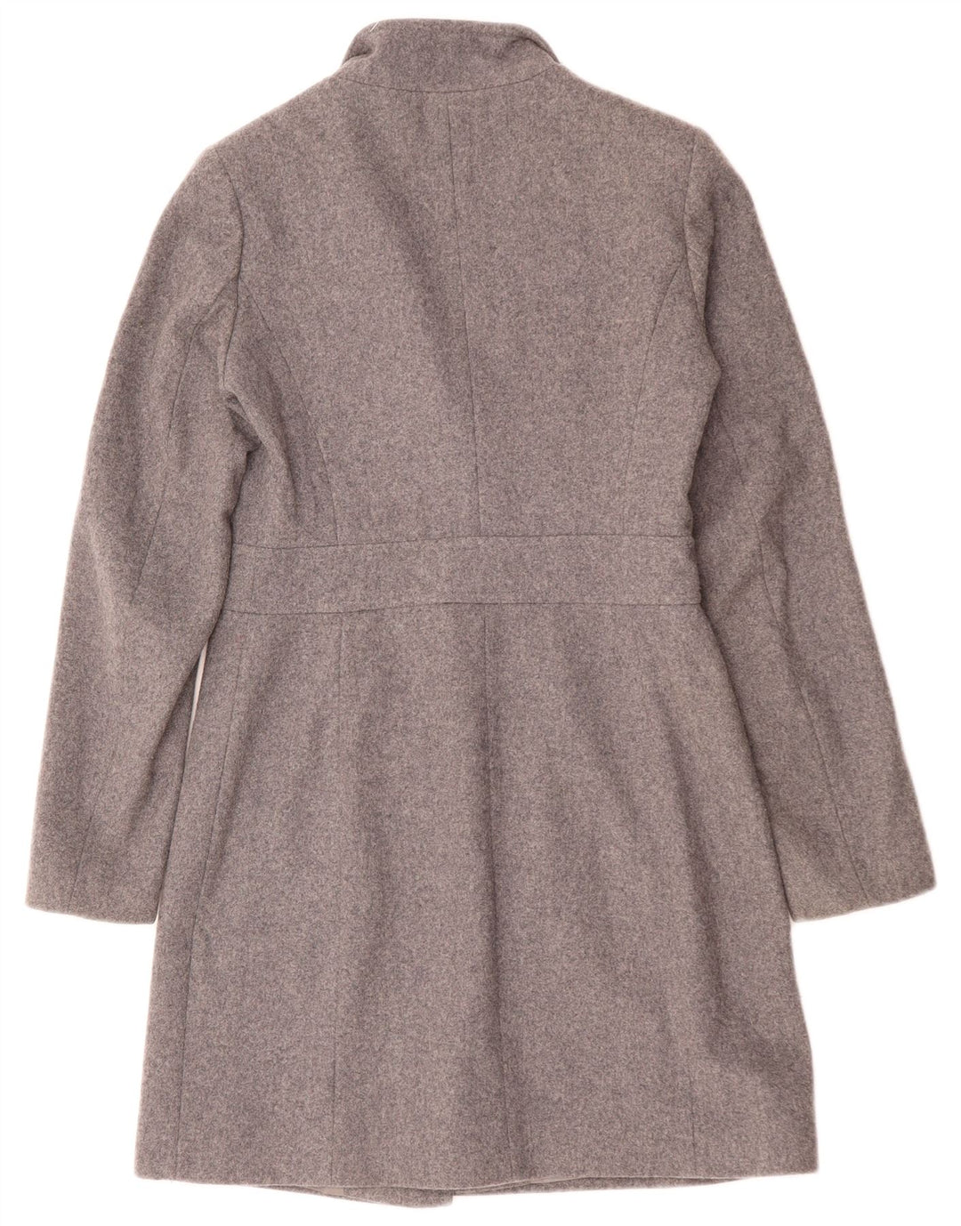 Sobretudo feminino Benetton UK 8 pequeno lã cinza