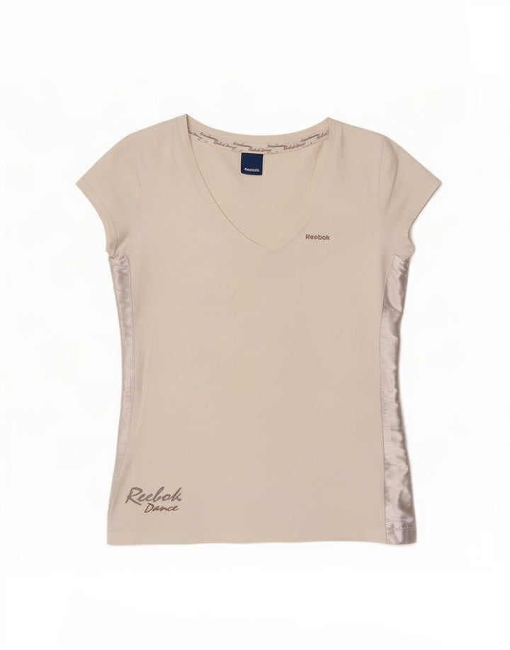 Camiseta feminina Reebok Graphic Top IT 44 Médio Branco