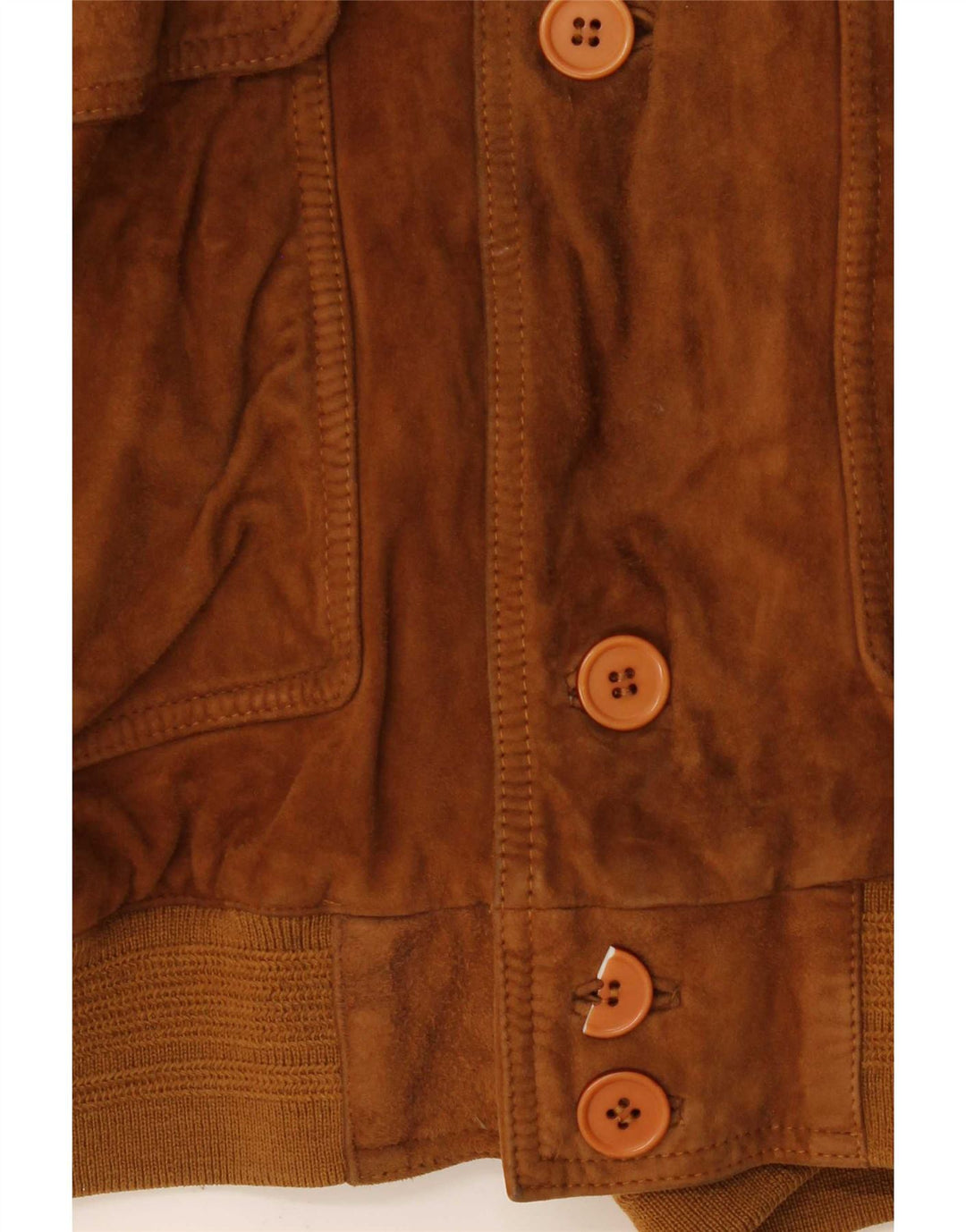 Jaqueta bomber masculina vintage de camurça IT 50 grande marrom