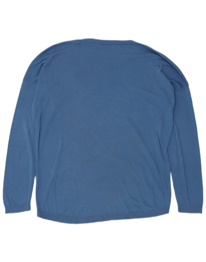 Suéter masculino BENETTON com gola redonda XL azul