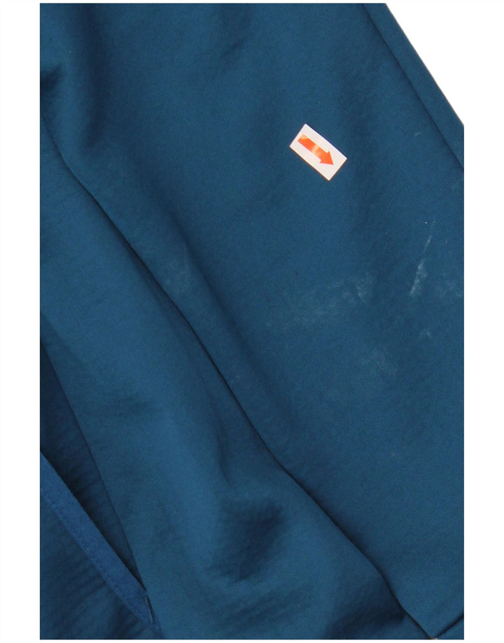 Suéter masculino Puma com capuz e zíper pequeno azul colorblock
