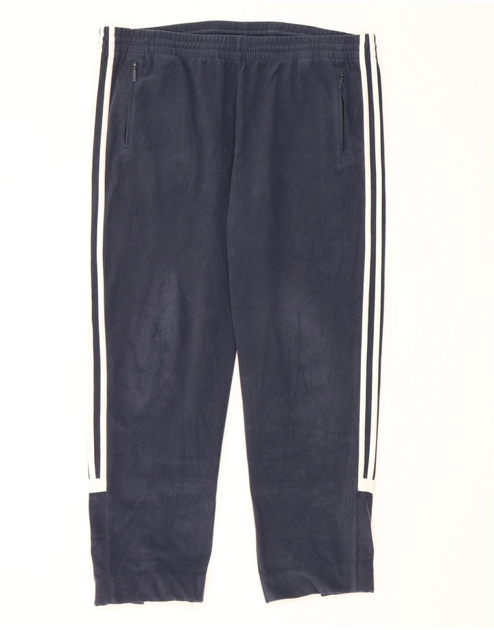 Calça de treino masculina Adidas XL azul marinho poliéster