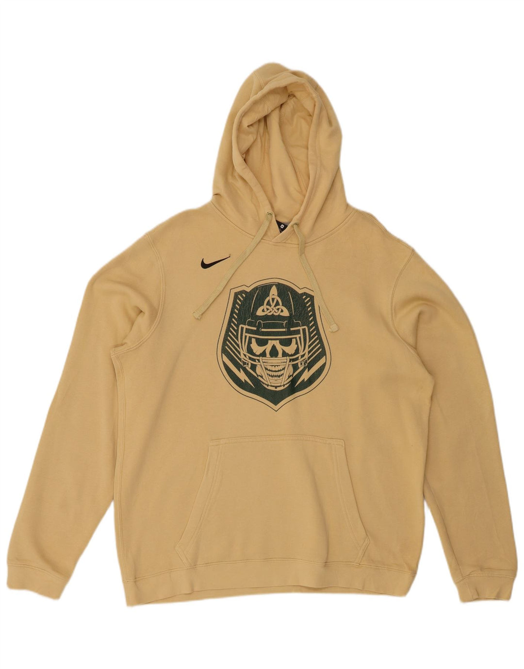 NIKE Mens Graphic Hoodie Jumper Médio Algodão Amarelo
