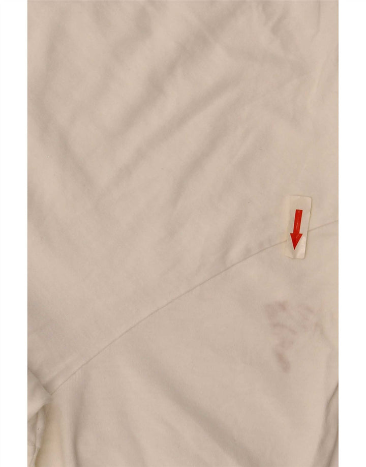 Hugo Boss Mens T-Shirt Top Pequeno Algodão Branco