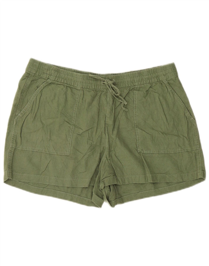 J. Crew Shorts Chino Feminino Médio W30 Linho Verde