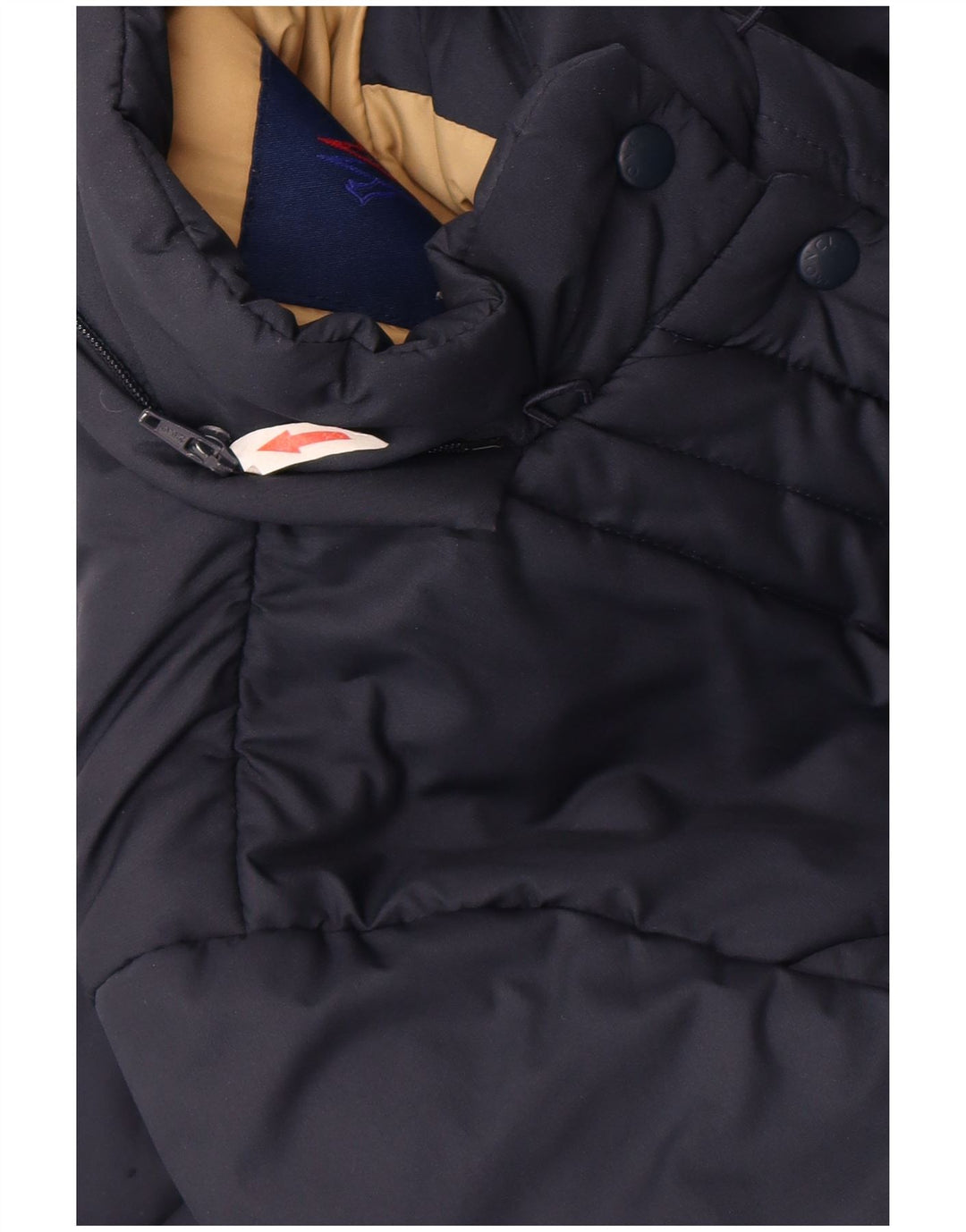 Casaco acolchoado Moncler para meninas 5-6 anos azul marinho poliéster