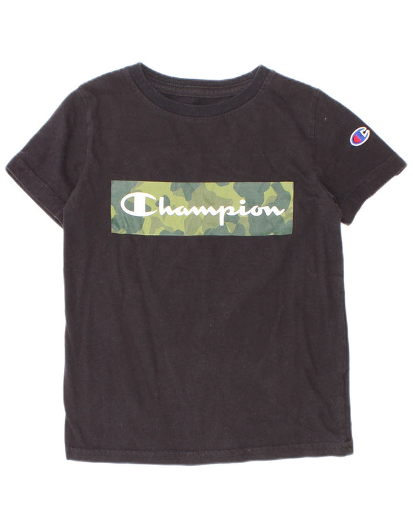 Camiseta Champion Boys Graphic 4-5 Anos Algodão Preto