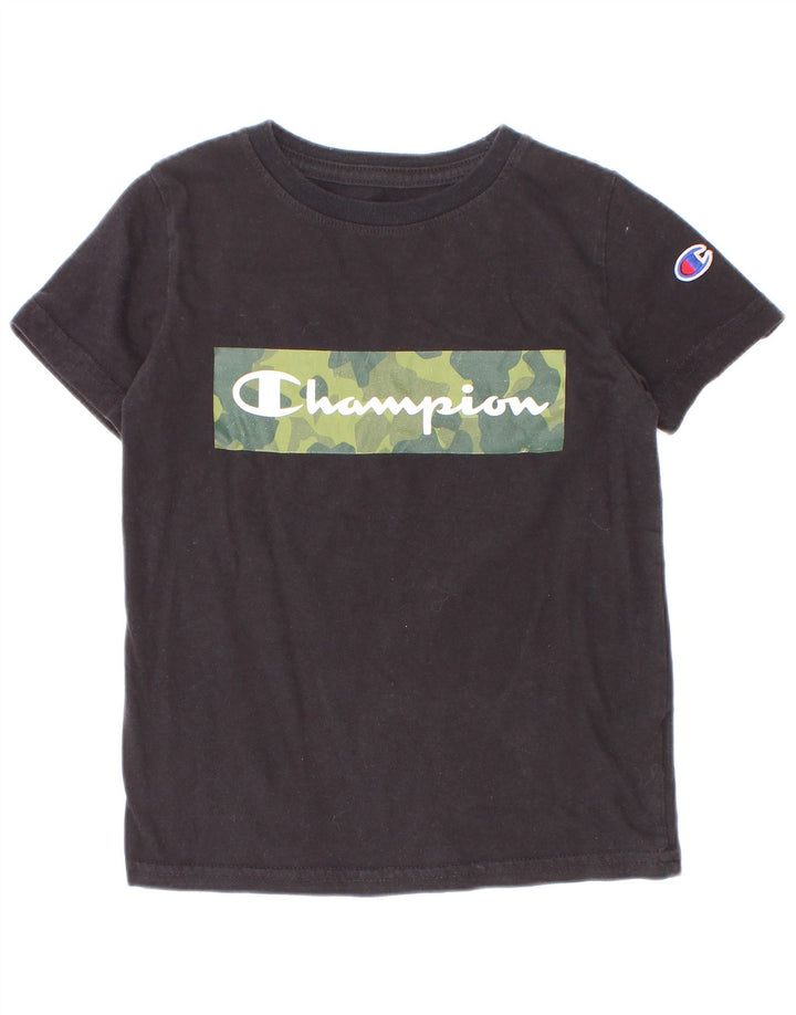 Camiseta Champion Boys Graphic 4-5 Anos Algodão Preto