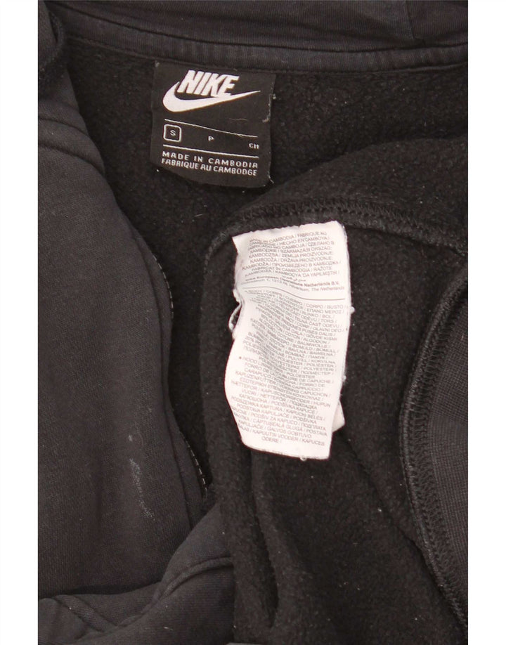 Suéter Nike Masculino Zip com Capuz Pequeno Algodão Preto