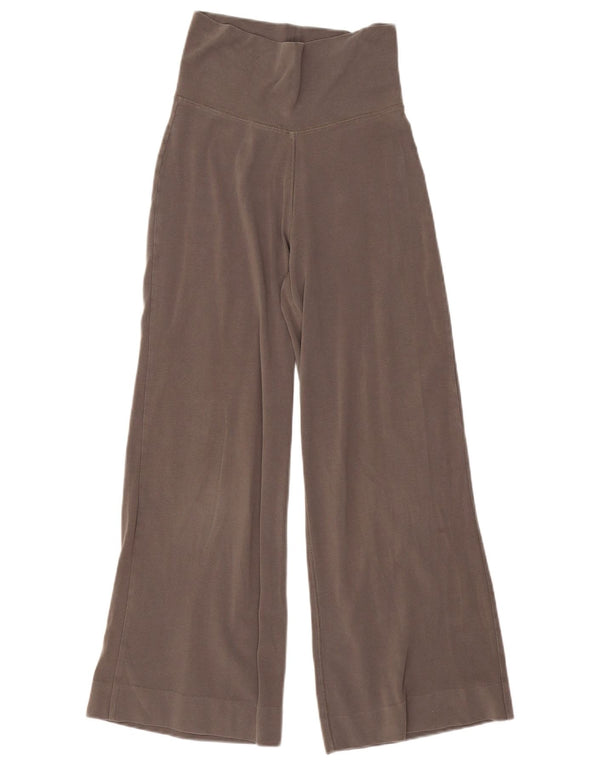 Calça de treino feminina de perna larga The White Company Reino Unido 6 XS algodão cinza