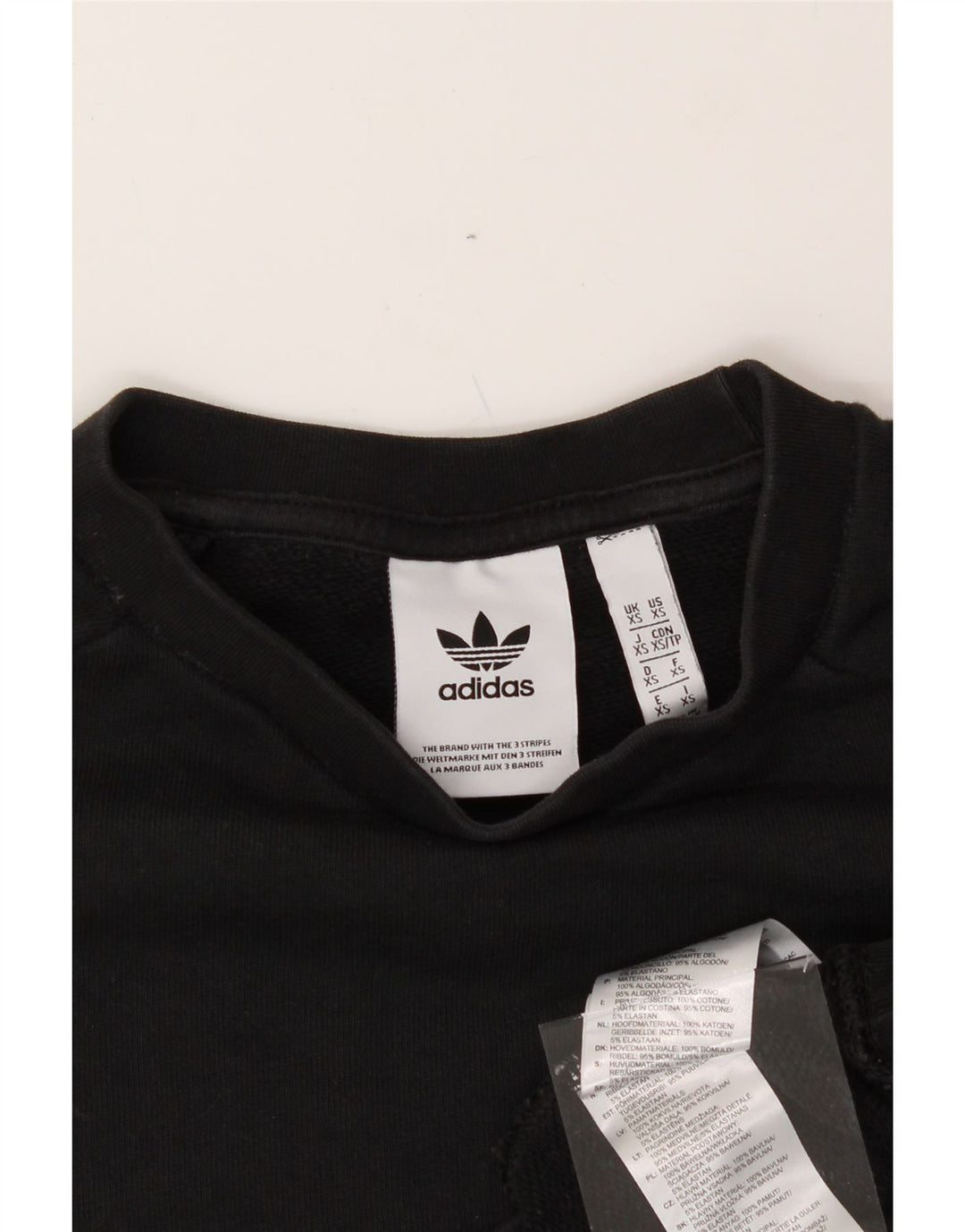 ADIDAS Mens Sweatshirt Jumper XS Black Cotton Vintage Adidas and Second-Hand Adidas from Messina Hembry 