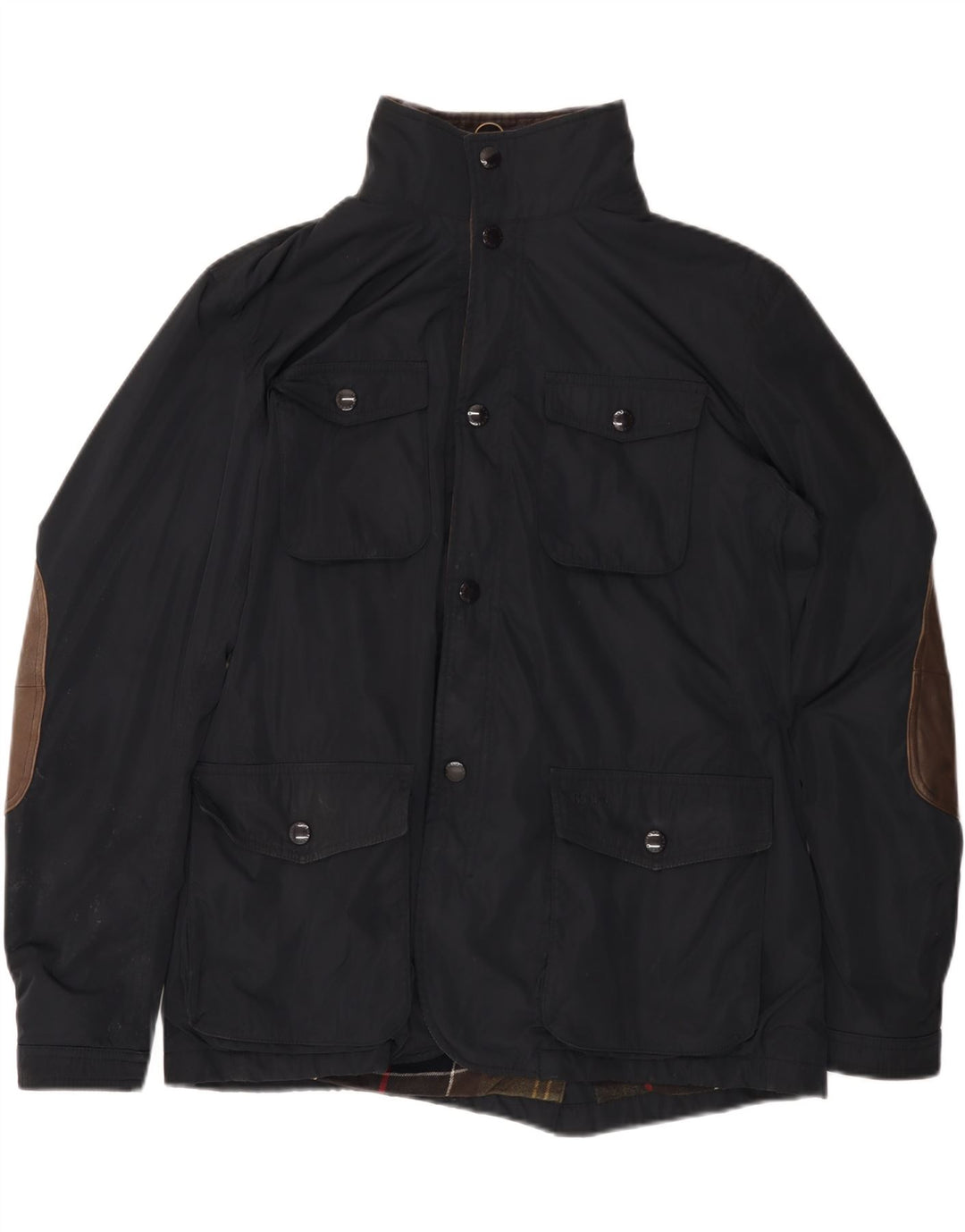 Jaqueta utilitária masculina BARBOUR UK 40 grande poliéster preto