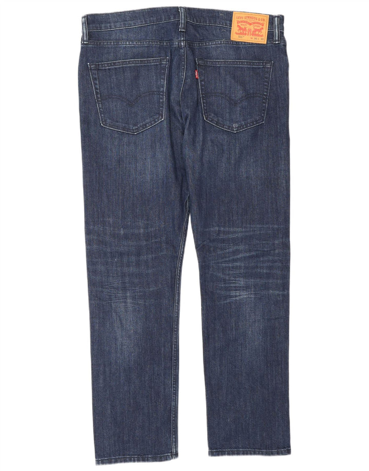 Calça Jeans Levis 511 Slim Masculina W36 L30 Azul Algodão