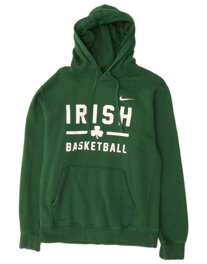 Jumper com capuz gráfico masculino Nike médio verde algodão