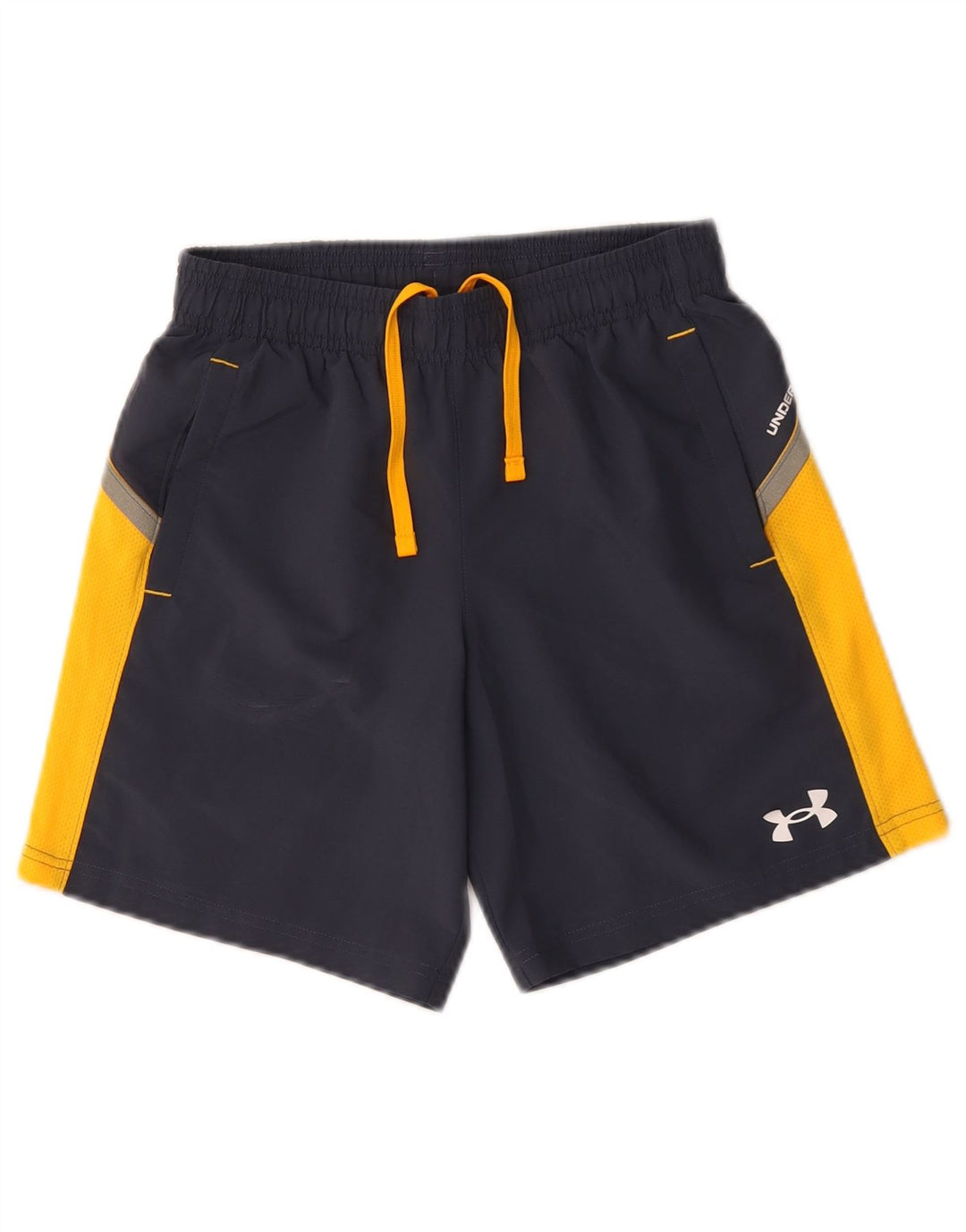 Shorts esportivos masculinos Under Armour 9-10 anos médio azul marinho colorblock