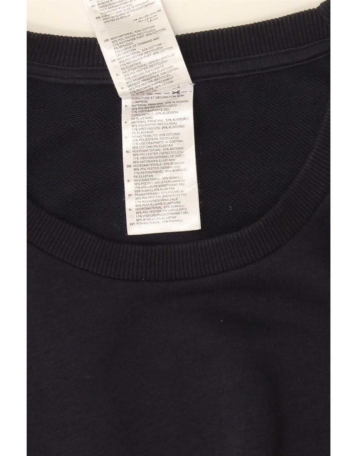 Adidas Mens Moletom Jumper 2XL Algodão Azul Marinho
