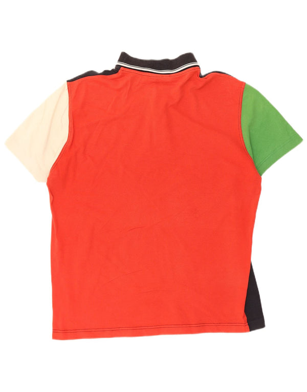 Camisa polo masculina AUSTRALIAN L'ALPINA IT 52 grande bloco colorido multicolorido