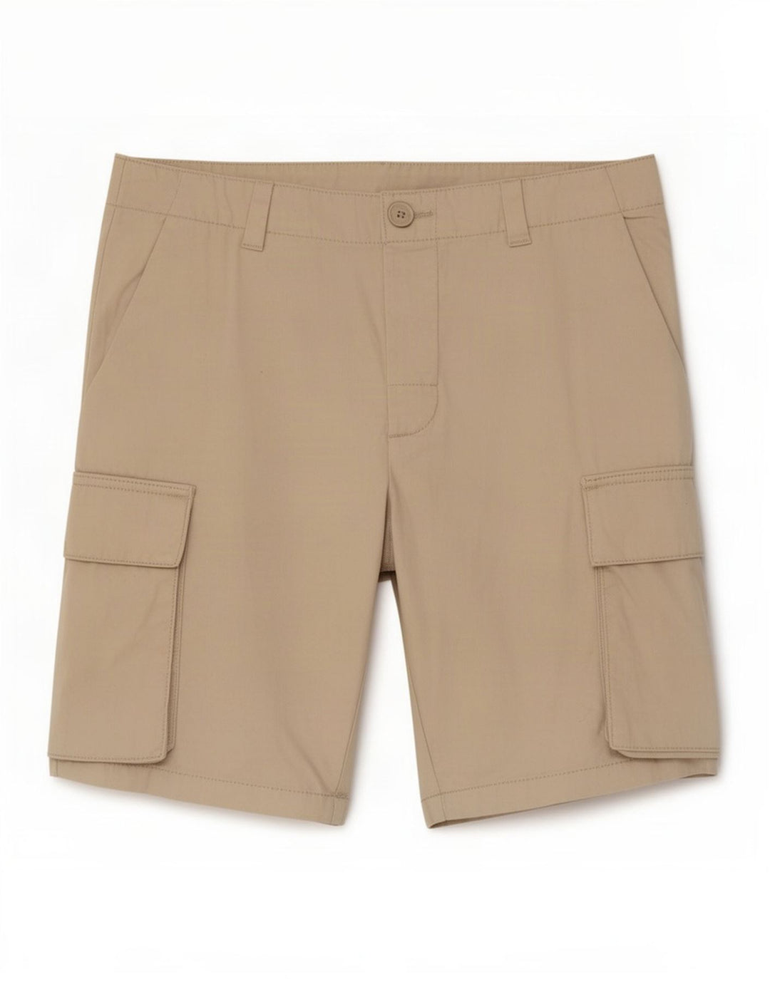 Shorts cargo masculino French Connection pequeno W29 algodão bege
