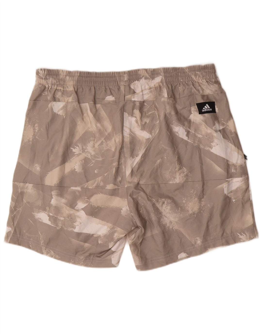Adidas Mens Sport Shorts Grande Cinza Tie Dye Poliéster