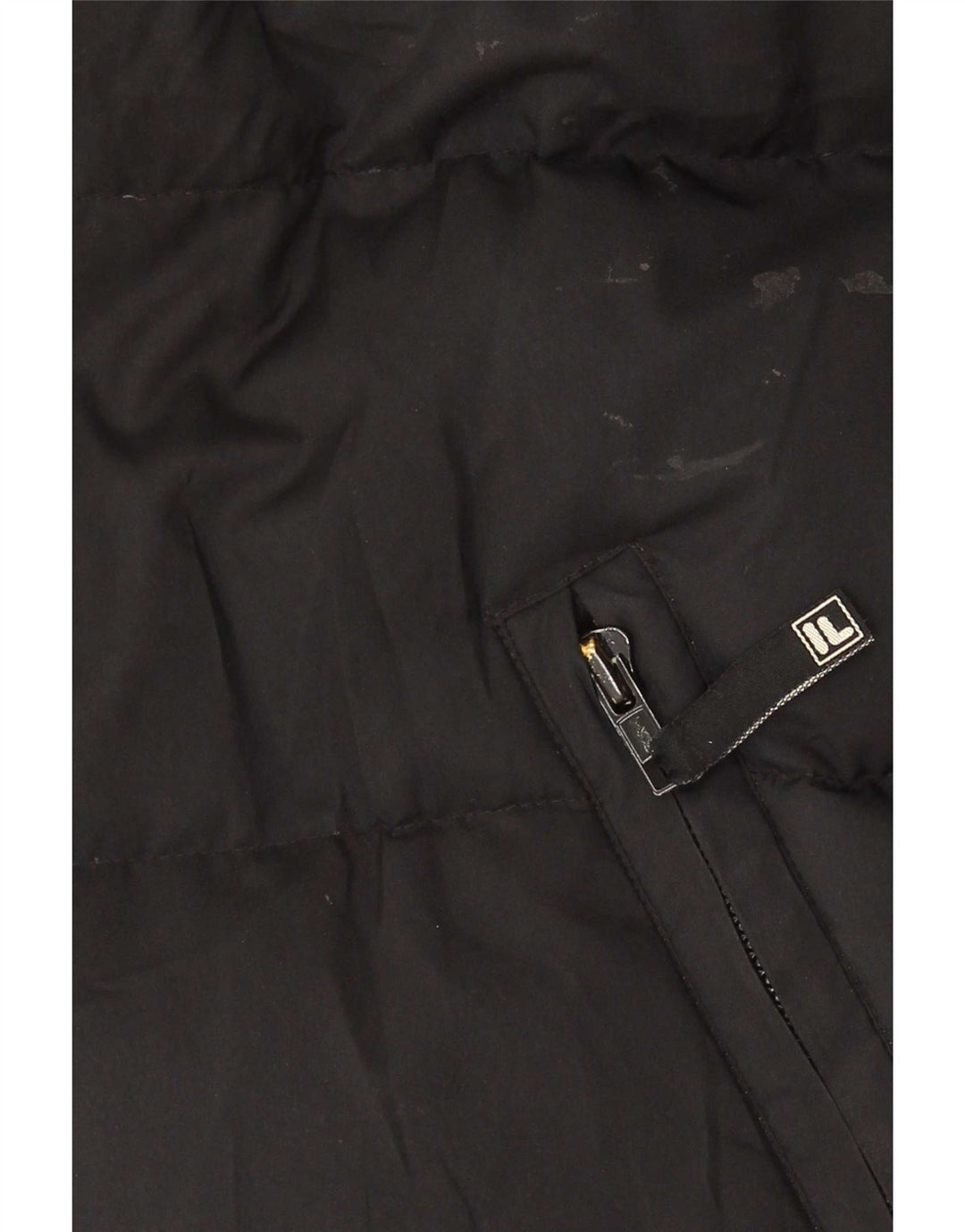 Fila Colete Acolchoado Masculino UK 40 Grande Poliéster Preto