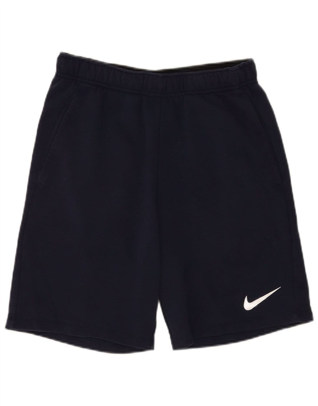 Shorts esportivos masculinos Nike Dri Fit pequenos algodão azul marinho