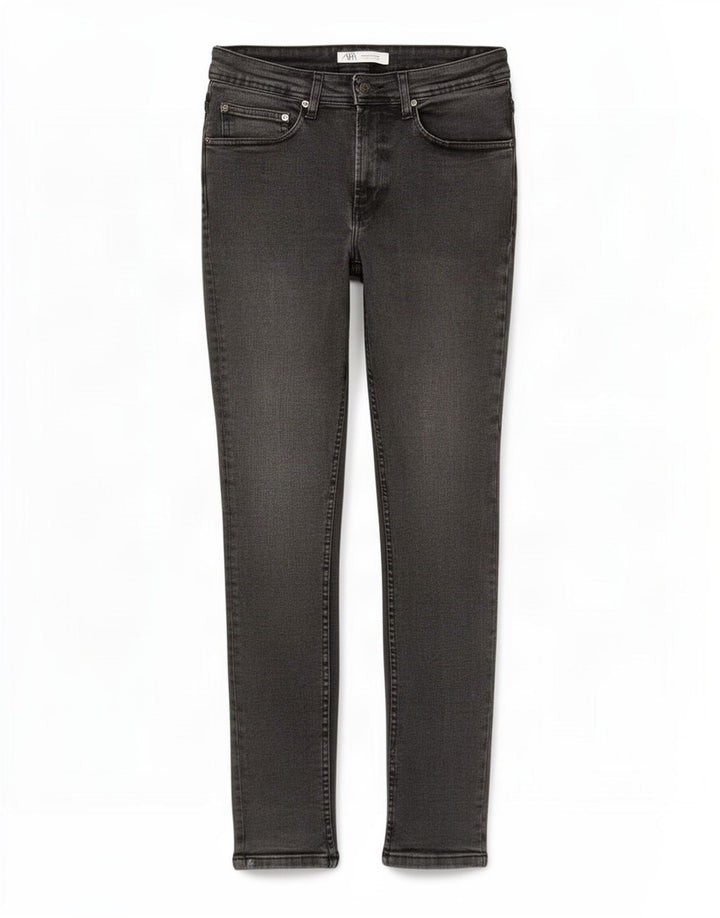 Zara Mens Slim Jeans EU 38 Pequeno W30 L30 Cinza