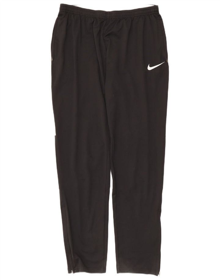 Calça de treino masculina Nike Dri Fit grande poliéster colorblock preto