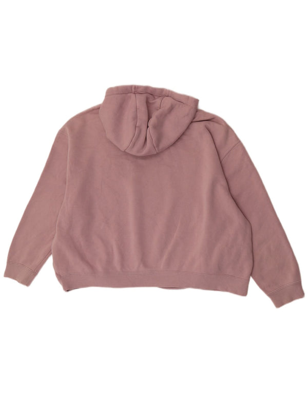 Jumper com capuz Nike feminino gráfico oversized UK 16 grande algodão rosa