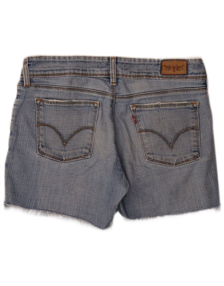 Shorts jeans feminino Levi's 570 W32 grande algodão azul