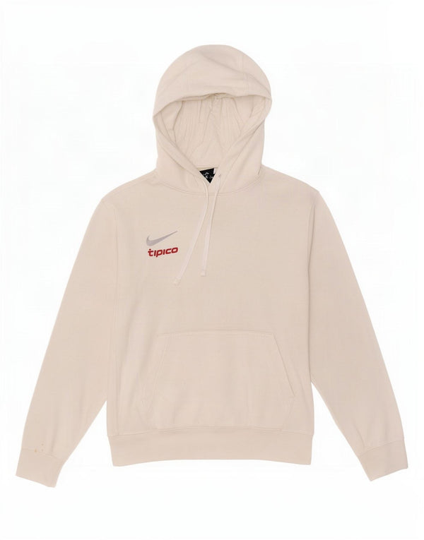 Nike Mens Hoodie Jumper Médio Algodão Branco