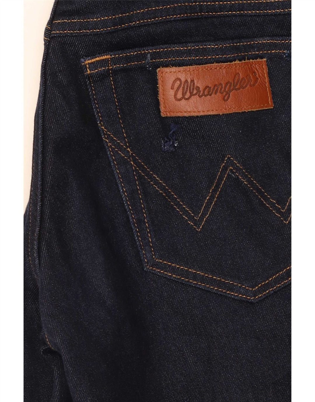 Wrangler feminino Texas Slim Jeans W29 L32 azul marinho algodão