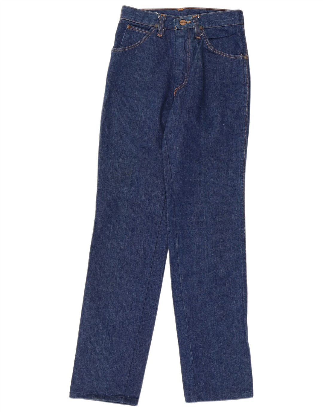 Jeans retos femininos Wrangler W26 L28 algodão azul