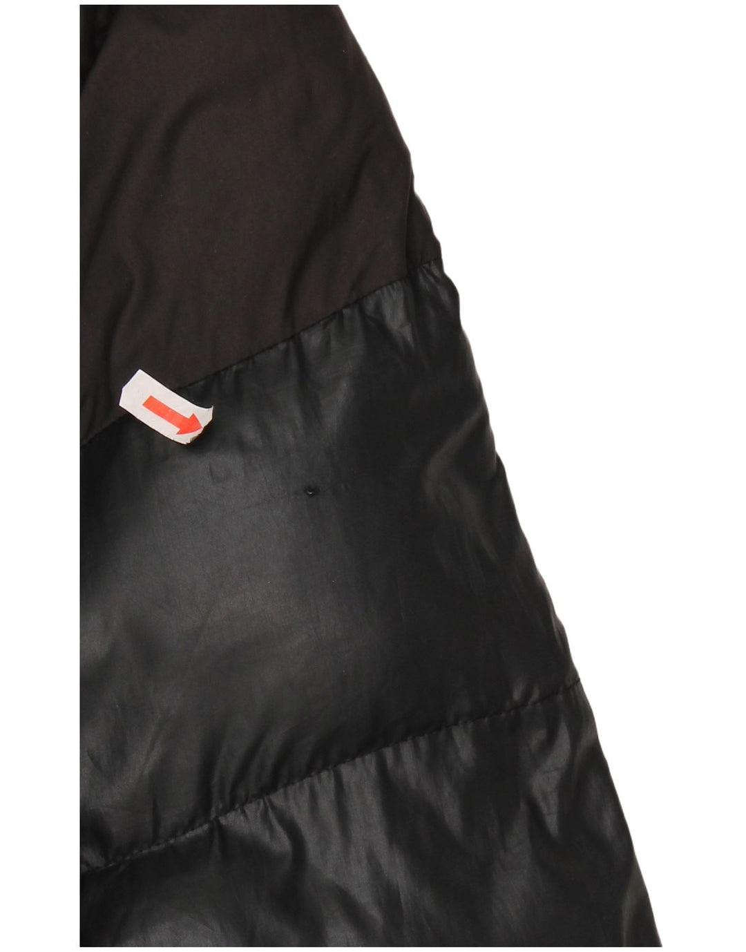 Jaqueta acolchoada com capuz feminina ADIDAS UK 16 grande preto colorblock poliéster