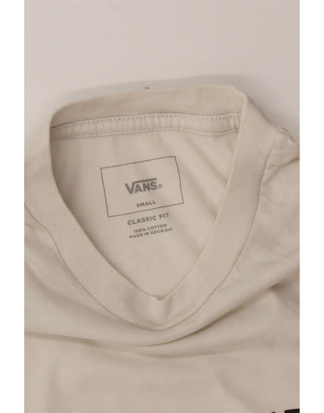 Camiseta masculina VANS Classic Fit top pequeno preto colorblock algodão