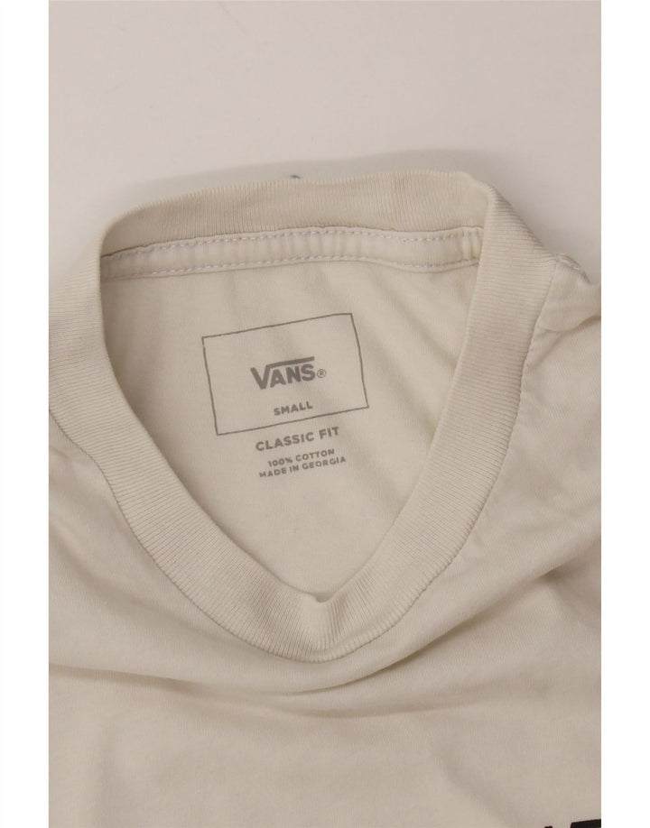 Camiseta masculina VANS Classic Fit top pequeno preto colorblock algodão