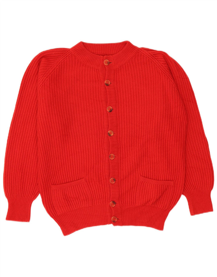 Suéter Cardigan Masculino Vintage Tamanho 46 XL Vermelho
