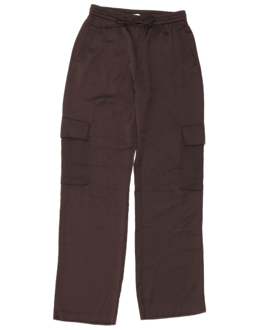 Calça cargo reta feminina Zara pequena W27 L31 preta