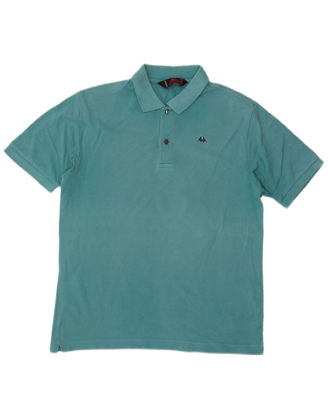 Camisa polo masculina Kappa algodão azul médio