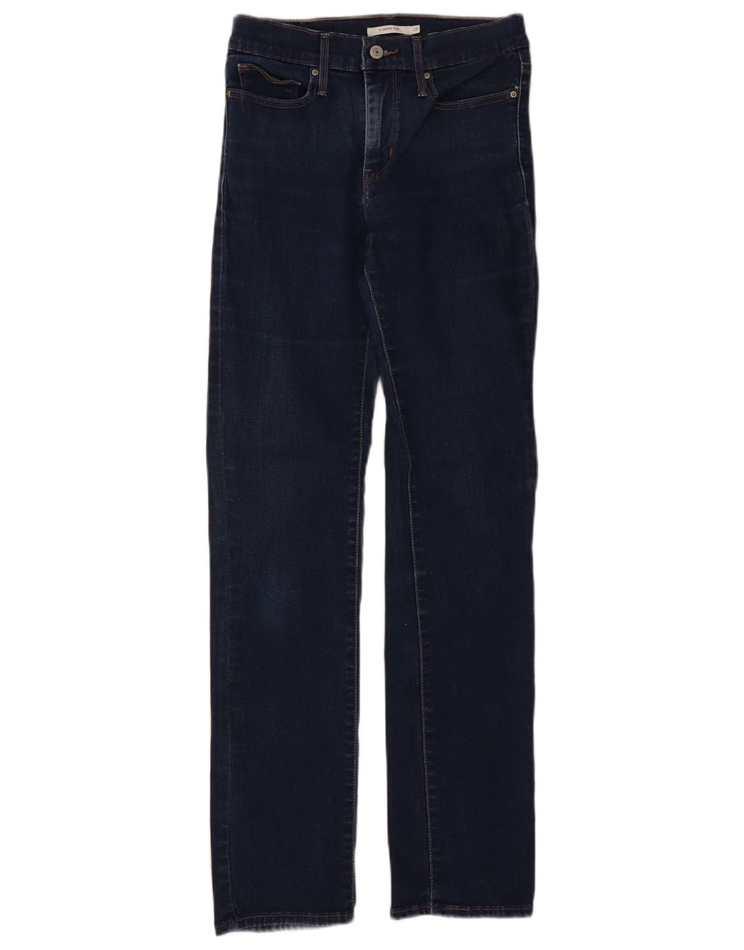 LEVI'S Mulheres Slimming Fit Jeans Slim W28 L31 Azul Marinho