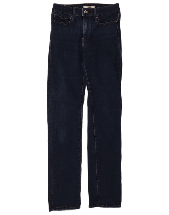 LEVI'S Mulheres Slimming Fit Jeans Slim W28 L31 Azul Marinho