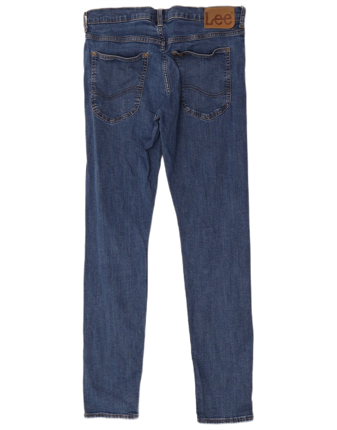 Lee Womens Luke Slim Jeans W31 L32 Azul Algodão