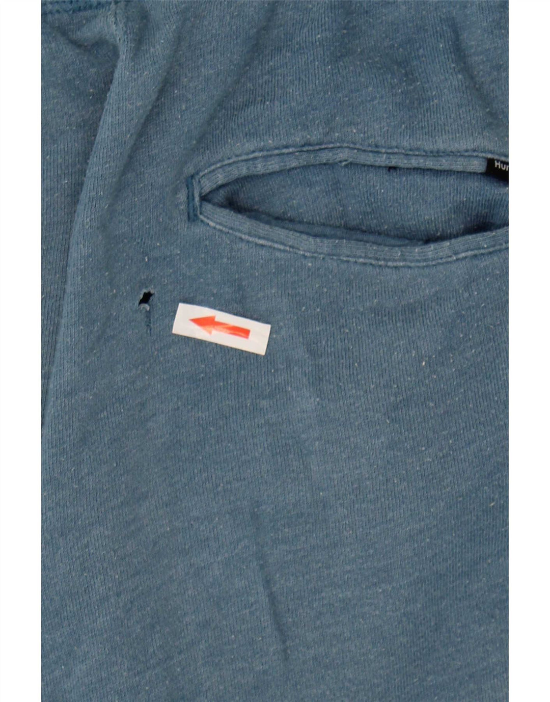 Hurley Mens Graphic Tracksuit Calças Joggers Pequeno Azul Algodão