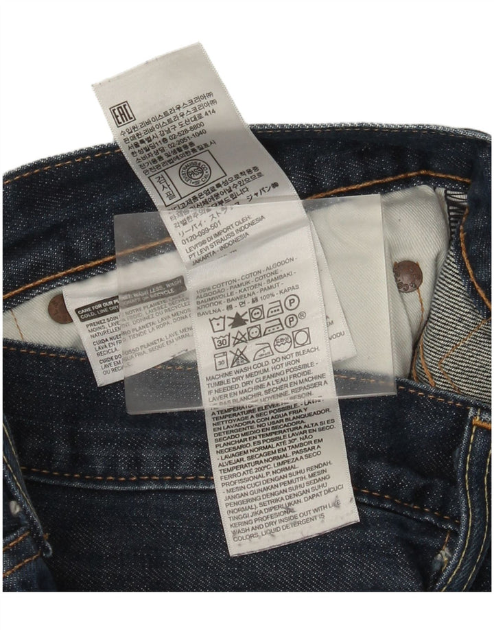 Levi's Masculino 501 Straight Jeans W36 L30 Azul Algodão