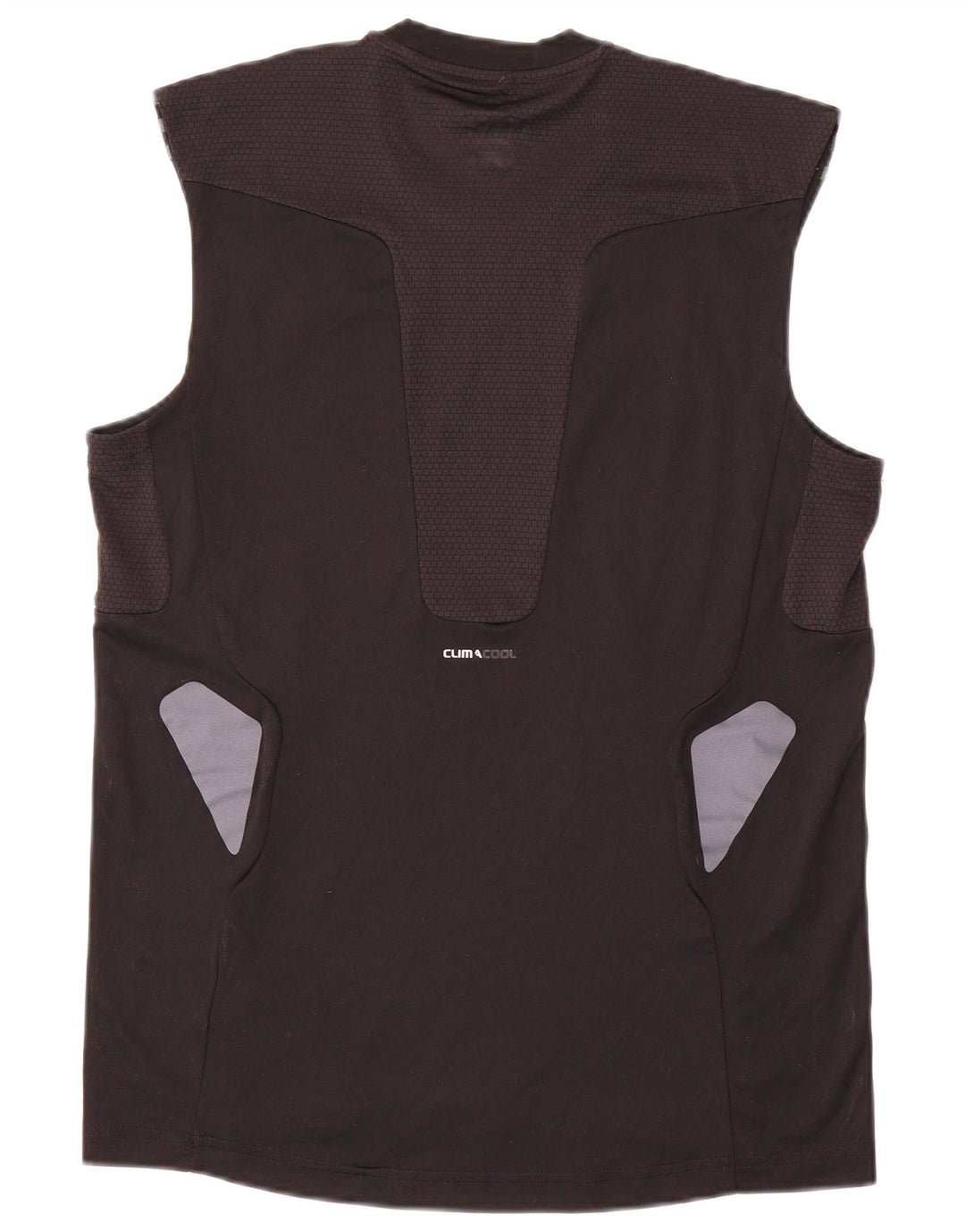 Adidas Mens Climacool Vest Top Médio Preto Colourblock Poliéster